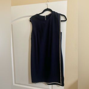 Dark blue Ted baker dress with silver rhinestones
